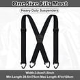 thumbnail image 6 of HCBY Heavy Duty Work Suspenders, 1.5 Inch Wide Adjustable Elastic Braces with 4 Clips for Men, 6 of 6