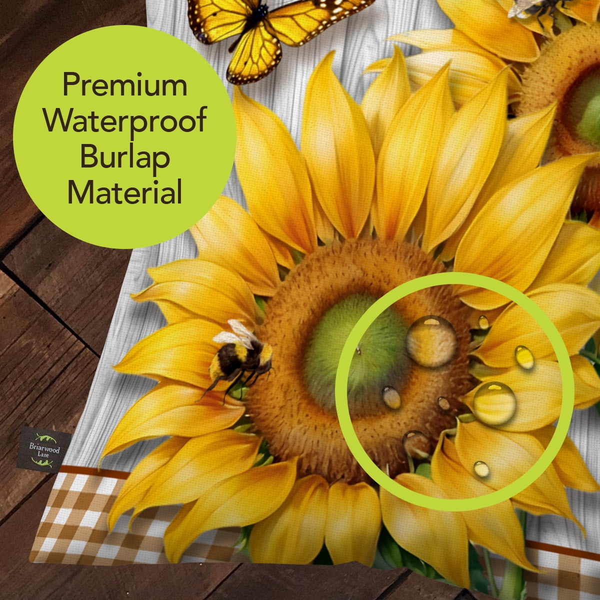 Briarwood Lane Summer Indoor/Outdoor Pillow 17x17 Sunflower Duo For Summer Pillow