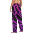 thumbnail image 6 of FREEAMG Zebra Cotton Pajama Pant for Men, Super Soft Lightweight Lounge Pajama Bottoms Drawstring Sleepwear Pant with 2 Pockets, 6 of 7