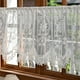 thumbnail image 5 of Cortina de encaje arqueado, de gasa semitransparente con bordado y diseño de bolsillo para varilla, para decoración del hogar, habitaciones y paredes. Mampara de poliéster para ventanas., 5 of 6