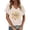 Beige, variant on Sunflower Women Tshirts 2026 Summer Casual Short Sleeve V Neck Wildflower Graphic Tees Boho Tops