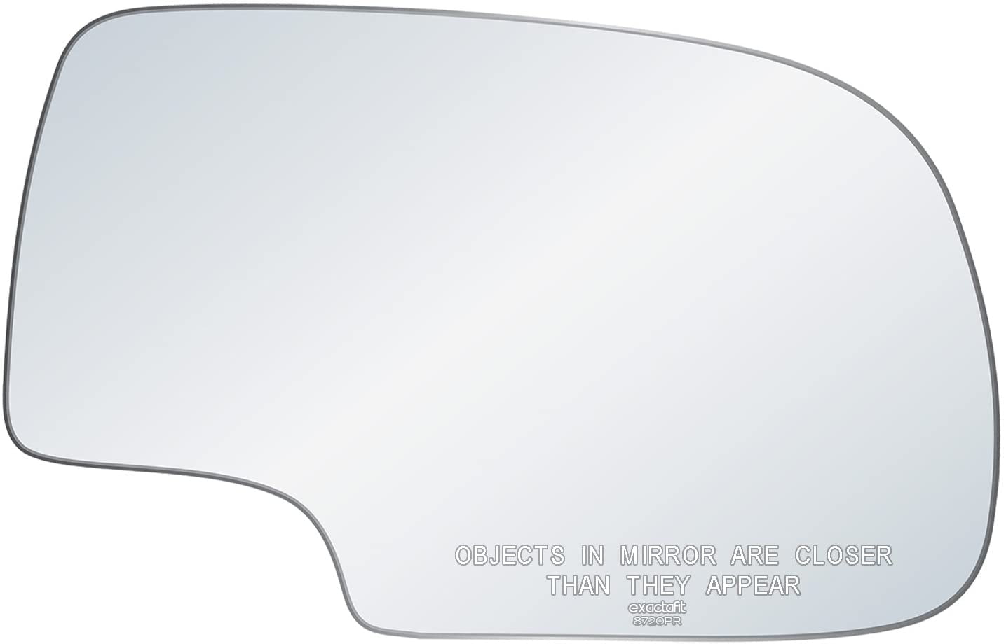 exactafit 8720PR Passenger Side Mirror Right Hand Glass Replacement Fits Cadillac Escalade, Chevy GMC Avalanche, Silverado, Sierra, Suburban, Tahoe, Yukon XL
