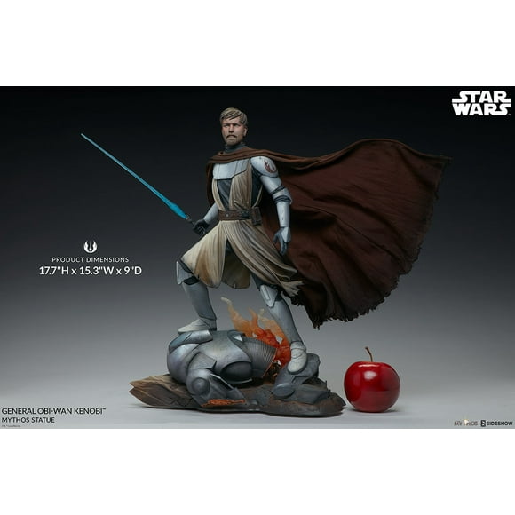 Star Wars Collectible 18 Inch Statue Figure Mythos - General Obi-Wan Kenobi Sideshow 200558