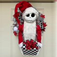 thumbnail image 5 of Guirnalda navideña para puerta de entrada de Jack Skellington Pesadilla antes de Navidad, 5 of 5