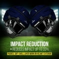 thumbnail image 4 of Guardian Cap - Soft-Shell Helmet Cover for Football and Lacrosse - Reduces Impact and Protects Helmets - One Size Fits All for Youth, High School and College Programs - Navy, 4 of 7