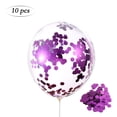 thumbnail image 2 of Globos de látex de 12 pulgadas, 10 Uds., Globos de Metal nacarado, Globos de colores dorados, suministros para fiestas de cumpleaños y bodas, Kits de decoración para fiestas Violeta lentejuelas Cateissary HA002061-10, 2 of 6