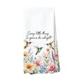 thumbnail image 1 of Hyknon 2 Pack Hummingbird Floral Hand Towels, Soft Absorbent Face Towel, Quick Dry, Lightweight, Spring Farmhouse Decor for Kitchen Bathroom Gift Supplies, 15.7x23.6 Inch, 1 of 2