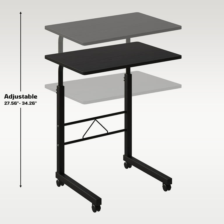Zimtown Height Adjustable Laptop Table, Black photo 7