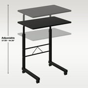 Zimtown Removable Laptop Table Stand Height Adjustable Computer Desk Sofa Bed Tray Black