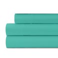thumbnail image 2 of Premium Home Collection Microfiber Soft Cooling Bed Sheet Set - 3 Piece, Twin, Turquoise, 2 of 5