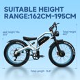 thumbnail image 4 of Cleytro Electric Bicycles Ebike,1000W 26" Electric Mountain Bike 52V23AH UL2849, Adjustable 7-Speed E-Bikes for Adults, 4 of 10