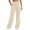 Beige, variant on HomeDM Women's Fleece Sweatpants Wide Leg Elastic Waist Lounge with Pockets Blue Wide Leg Baggy Casual Jogger Size L