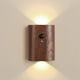 thumbnail image 3 of Luz LED De Pared Arriba Y Abajo, Luz Nocturna Con Sensor De Movimiento De Madera Enlace Inteligente Modo De Detección Dual Cálido Magnético 2 Piezas Para El Hogar, 3 of 7