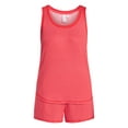 thumbnail image 6 of Joyspun Women's Cozy Lounge Collection Hacci Knit Tank Top and Shorts Pajama Set, 2-Piece, Sizes XS-3X, 6 of 6