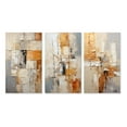 thumbnail image 2 of Designart "Abstract painting I" Abstract Wall Art Set Of 3 - Yellow Collages Gallery Wall Set For Home Decor, 2 of 6