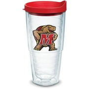 Tervis Made in USA Double Walled University of Maryland Terrapins Insulated Tumbler Cup Keeps Drinks Cold & Hot, 24oz, Primary Logo