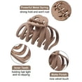 thumbnail image 2 of 4 Pieces 3.5'' Large Octopus Claw Clips for Thick Long Hair, Big Hair Clips for Women, Strong Hold Hair Claw Clips, Matte Non-slip Jaw Hair Clips (Black), 2 of 8