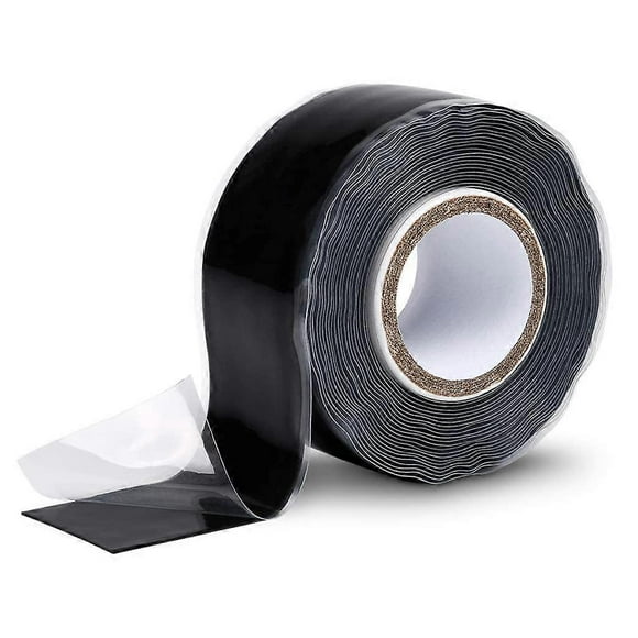 Adhesive insulating silicone tape 25 mm x 3 m - black silicone tape - waterproof adhesive tape