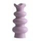 thumbnail image 1 of Jarrón de cerámica para flores, moderno, de color liso, esmerilado y decorativo. Violeta 21cm, 1 of 9