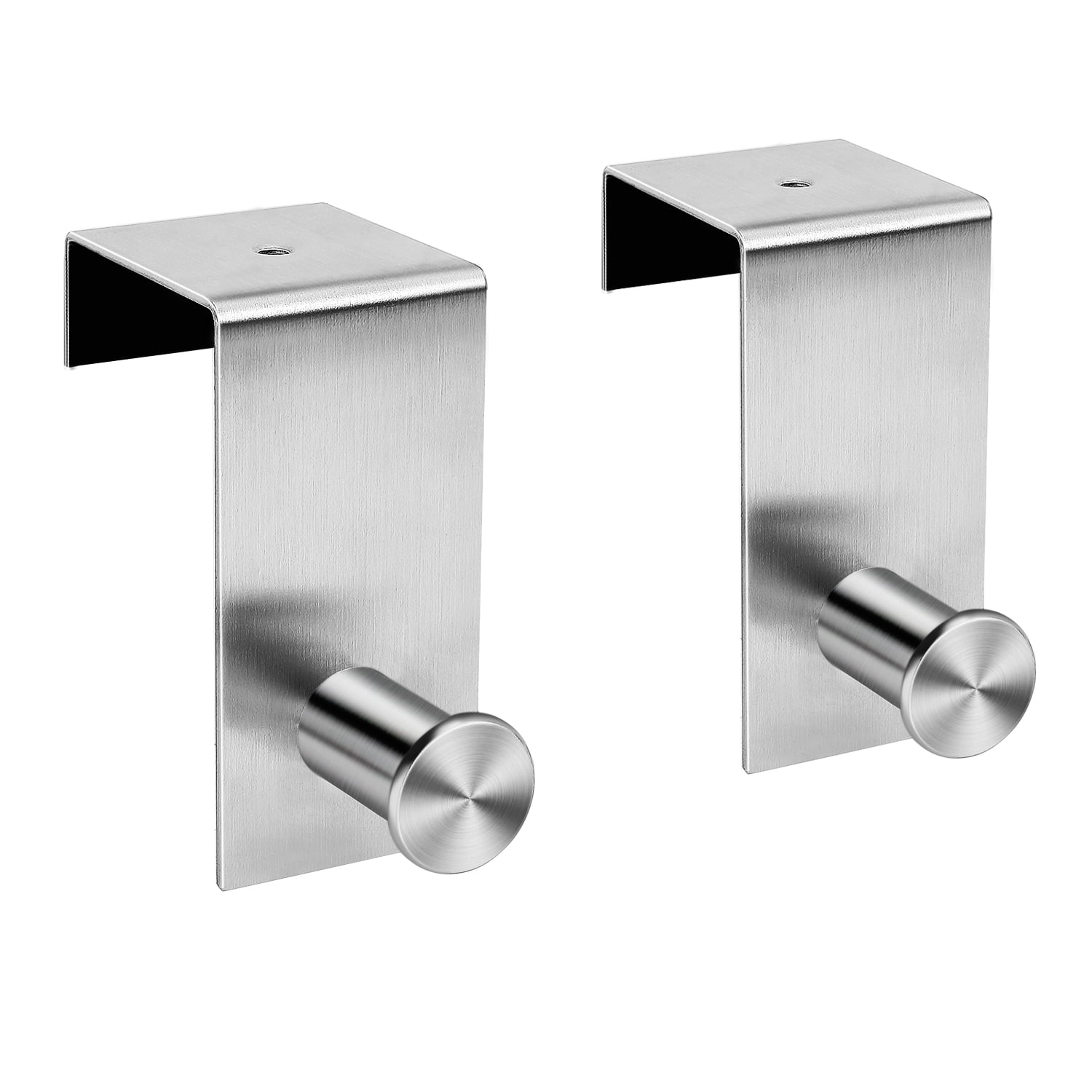 Stainless Steel Door Home Bathroom Kitchen Hanger Rack Holder Shelf 4 hooks