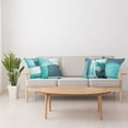 thumbnail image 5 of Ambesonne Throw Pillow Cover 4 Pack, , 24", Turquoise and Slate Blue, 5 of 7