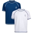 thumbnail image 2 of iXtreme Boys Rash Guard - 2 Pack Quick Dry UPF 50+ Sun Protection Swim Shirt for Boys (4-18), 2 of 7