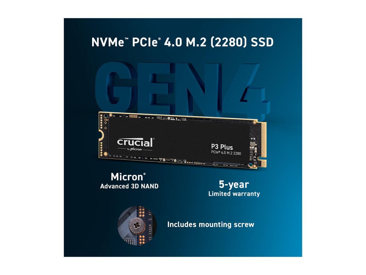 Crucial P3 M.2 4 To PCI Express 3.0 3D NAND NVMe