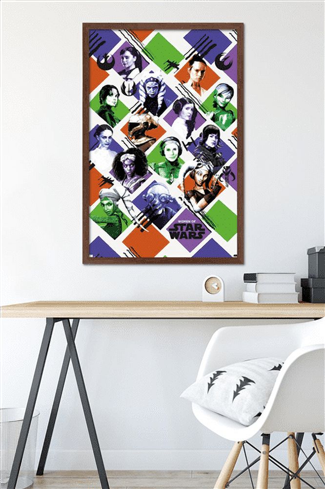 Star Wars: Saga - Women of Star Wars Wall Poster, 22.375" x 34" Framed