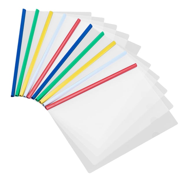 10 piezas de cubierta de transparente con barra deslizante A4 organizador de papel currículum presentación carpetas de diapositivas Salvador Dali Cubiertas transparentes para informes