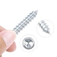 thumbnail image 5 of Uxcell M8x25mm Hanger Bolts Carbon Steel Zinc Plated 20 Pack, 5 of 6