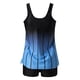 thumbnail image 5 of Traje de baño de dos piezas para mujer, trajes de baño para mujer, traje de baño de dos piezas con espalda de tirantes y estampado conservador para mujer, vestido de baño para mujer, 5 of 5