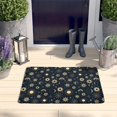 thumbnail image 2 of Dark Blue Sun Moon Star Pattern Flannel Non Slip Door Rugs,Washable Door Mats Indoor,Decorative Door Mats,Dirt-Resistant and Absorbent Doormat for Entrance,Bedroom,Kitchen,Bathroom,31.5x17in(80x43cm), 2 of 4