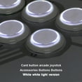 thumbnail image 2 of serony LED Push Button Cool Small Rocker Buttons Multipurpose Fashionable Special Design Arcade Press Gaming Game Machine Arcades Transparent White 24mm Blue Light, 2 of 8