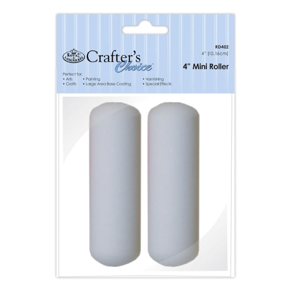 Royal & Langnickel Crafter's Choice™ 2pc 4" Foam Mini Roller Set