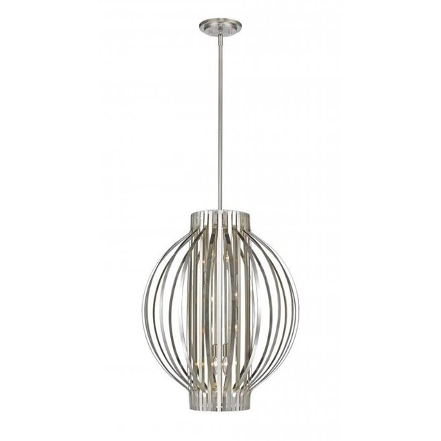 Z-Lite Moundou 8 Light Pendant in Brushed Nickel