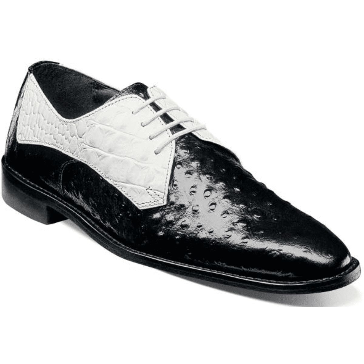 Stacy Adams - Stacy Adams Russo Men's Shoes Oxford Black White 25273-111 - Walmart.com - Walmart.com