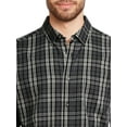 thumbnail image 4 of George Men's & Big Men's Long Sleeve Poplin Button-Up Shirt, Sizes S-3XL, 4 of 5