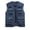 Dark Blue, variant on Men's Vest Mesh Lined Zip-up Utility Waistcoat with D-Ring and Multi-Pocket Breathable Outdoor Hiking Vest