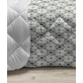 thumbnail image 3 of Moroccan Down Alternative Comforter, Continuous Traditional Floral Inspired Mediterranean, Microfiber Quilt for All Season, 5 Sizes, Seafoam Grey, by Ambesonne, 3 of 3