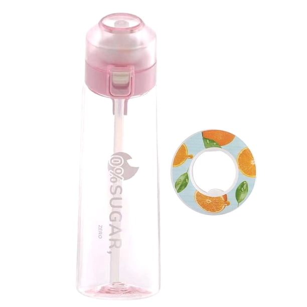 Upgrade Sports Air Water Bottle BPA Free Starter up Set Drinking Bottles,650ML Fruit Fragrance Water Bottle,with 3 Flavour pods%0 Sugar Water Cup,for Gym and Outdoor Gift ( +7 Pods) A