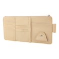 thumbnail image 3 of Organizador de visera para coche, organizador de bolsa de almacenamiento, bolsillo para visera de coche, Interior automático Beige con Cremallera Zulema Organizador de parasol, 3 of 8