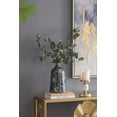 thumbnail image 6 of CC Home Furnishings Wide Curved Glass Flower Vase - 12.25" - Blue and Gold, 6 of 9