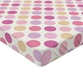 thumbnail image 2 of Ambesonne Colorful Fitted Sheet, Geometric Dots Circles, Full Size, Multicolor, 2 of 3