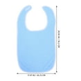 thumbnail image 2 of BESTYASH Reusable Cotton Adult Bib for Seniors with Adjustable Fit Stain Resistant Sky Blue, 2 of 8