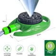 thumbnail image 6 of 360° Rotating Garden Sprinkler - 9 Pattern Watering System with 10M Coverage, Heavy Duty Plastic Lawn Sprinkler for Yard, Plants & Kids Play (Hose Connector Included), 6 of 9