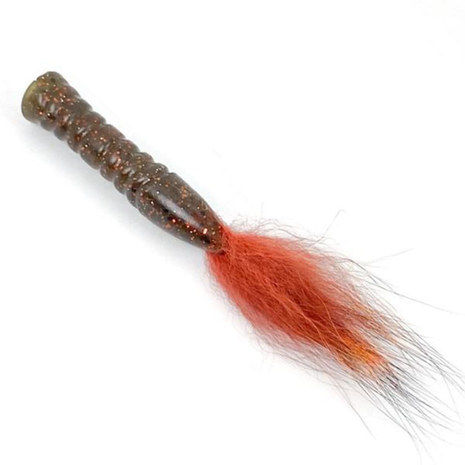 Rabid Baits Fox Tail Ned Rig Plastic Finesse Worm June Bug 3in 6pk