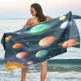 thumbnail image 7 of Dreamtimes Solar System Beach Towel Lightweight Compact Oversized Travel Towels Super Absorbent Quick Dry Towel for Swimming Camping Holiday, 7 of 7