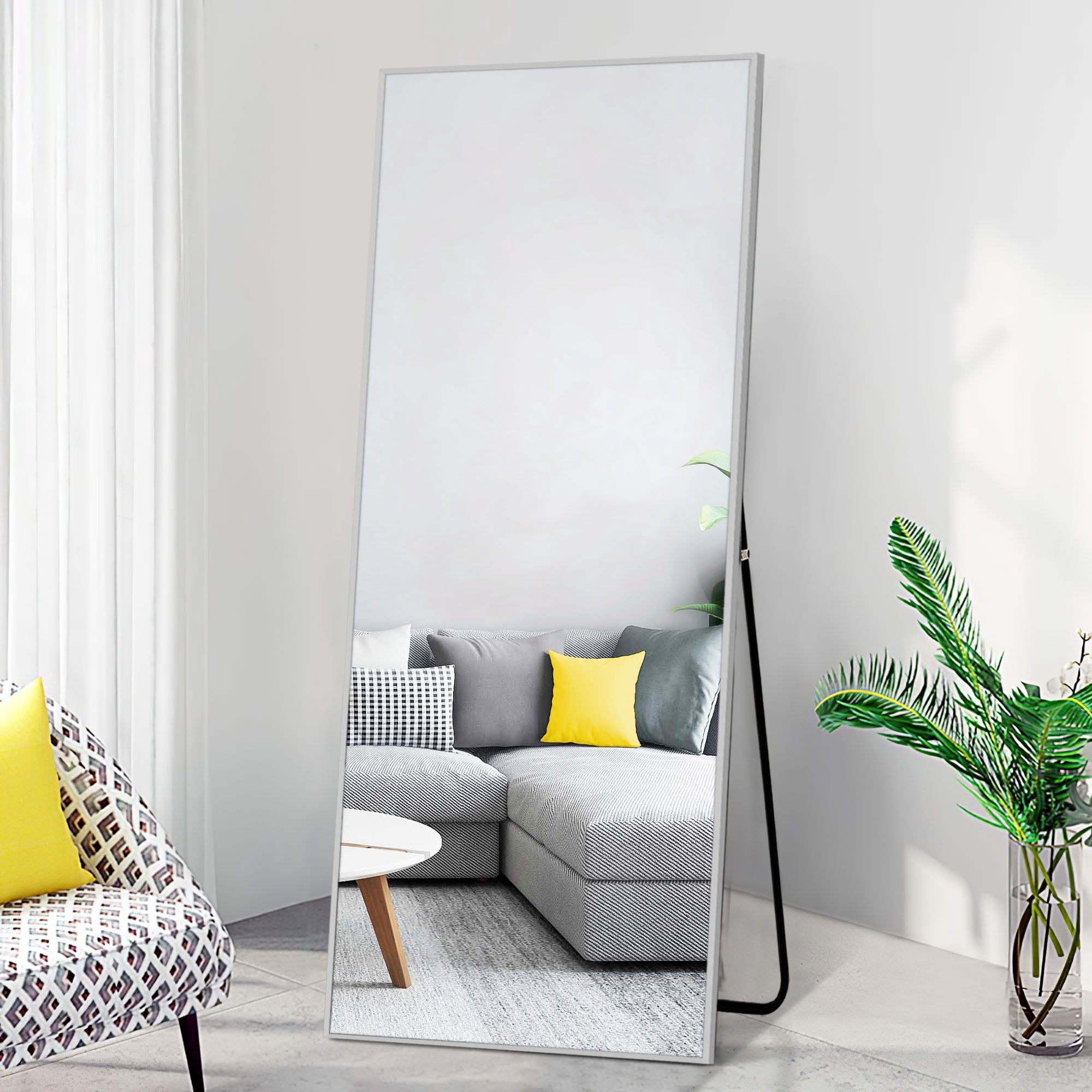 MAYEERTY 64"x22" Full Length Mirror Floor Mirror,Sliver