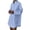 Sky Blue, variant on Duoif Womens Dresses, Shirt Dress Collar Top, V-Neck Long Sleeve Dresses for Women Black L
