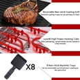 thumbnail image 3 of Parrilla eléctrica CUSIMAX Raclette 2 en 1 para barbacoa coreana y queso, placa reversible antiadherente, plancha para crepas con control de temperatura ajustable y 8 bandejas, 3 of 7